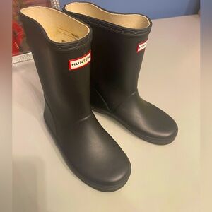 Hunter Kids Black Rainboots Size 12